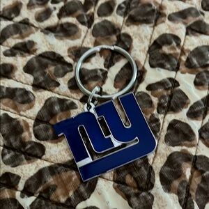 Blue NY Giants Keychain